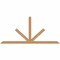 Ekena Millwork Saratoga Timber Gable Bracket, Western Red Cedar, 84"W x 38"H x 3 1/2"D x 3 1/2"F, 11/12 Pitch GBW084X38X0404SAR00SWR - alternate 1